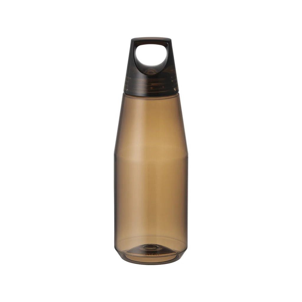 brown water bottle on a white background 