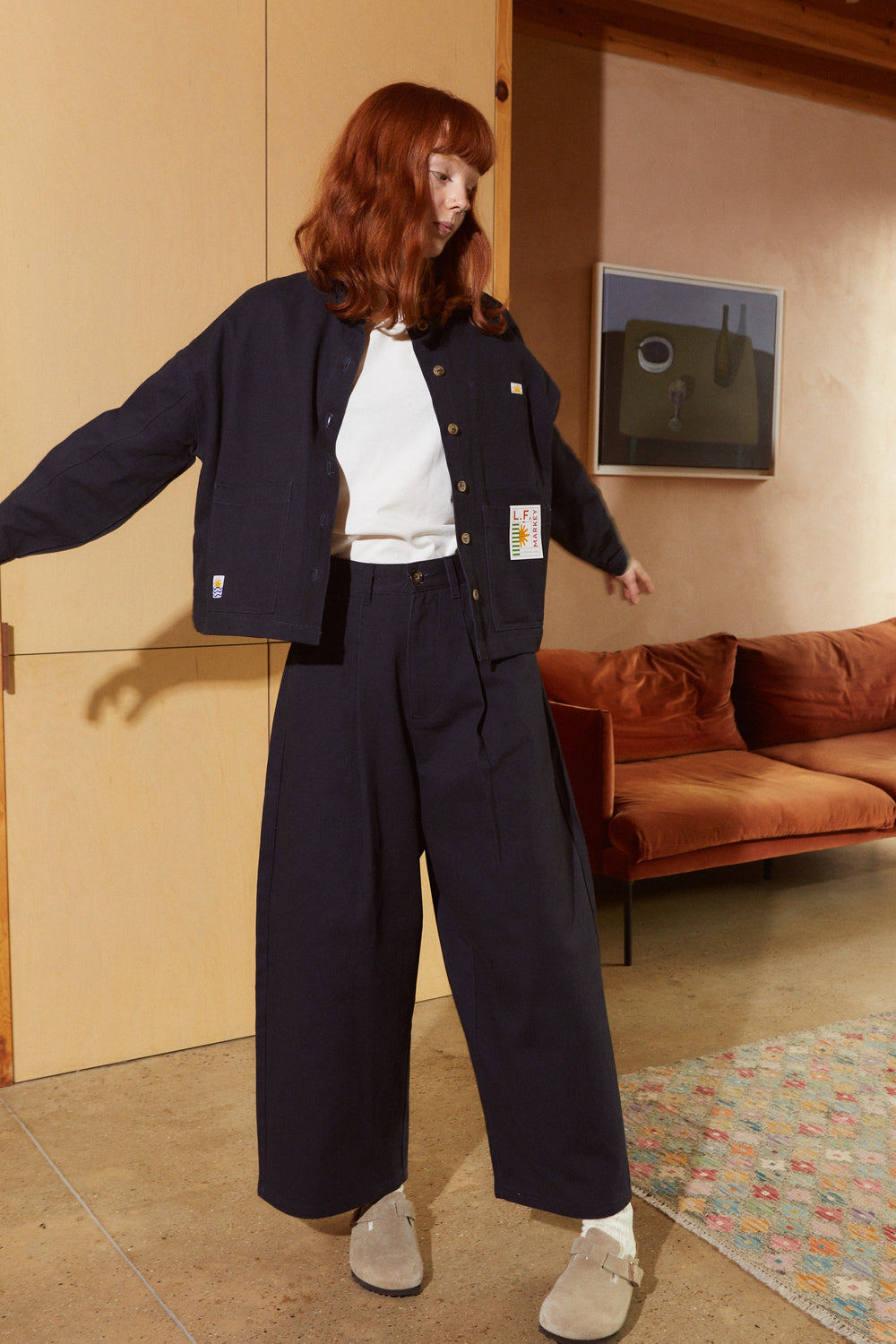 L.F.Markey Mason Trouser Navy