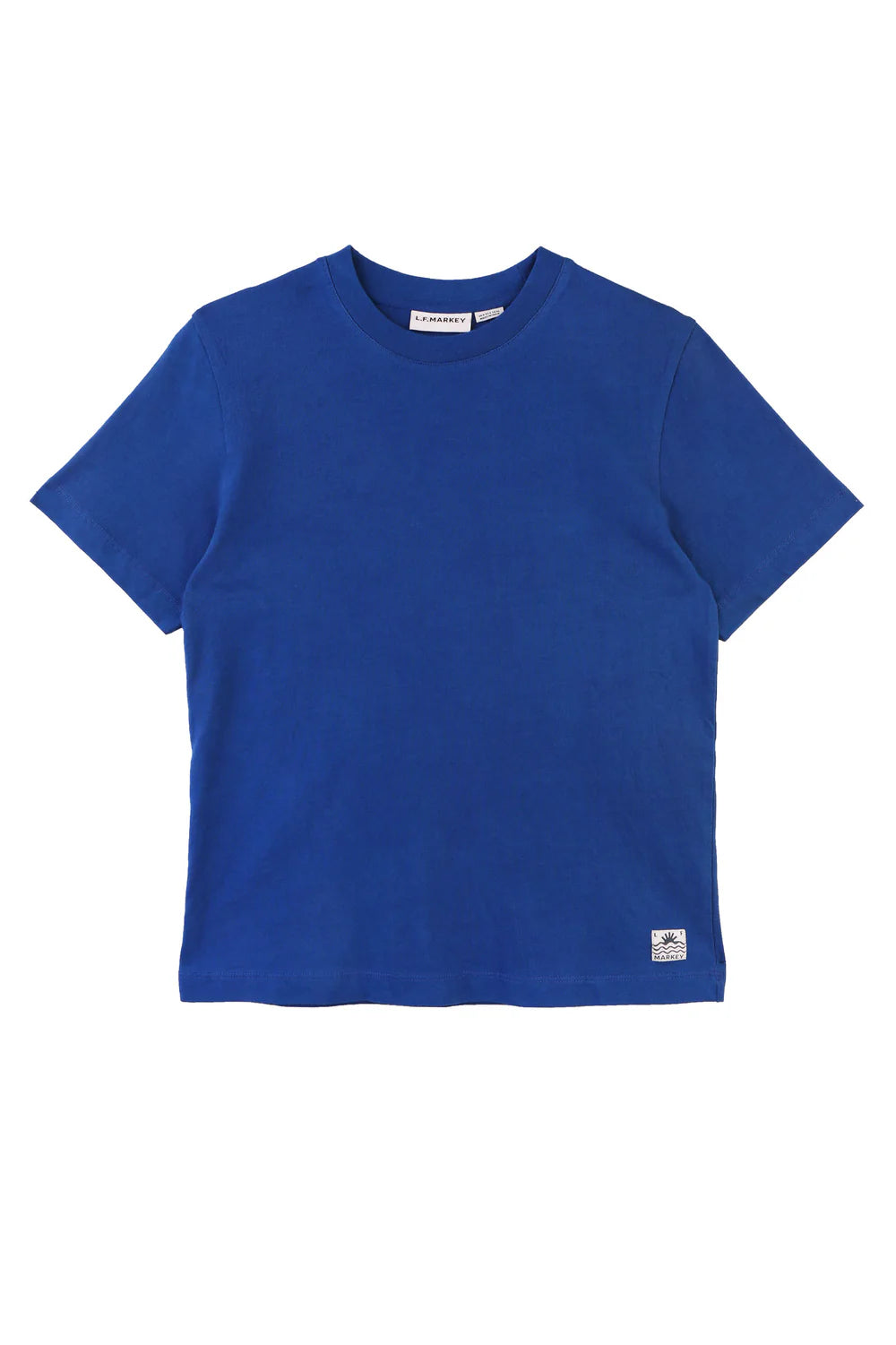 Blue t-shirt on a white background