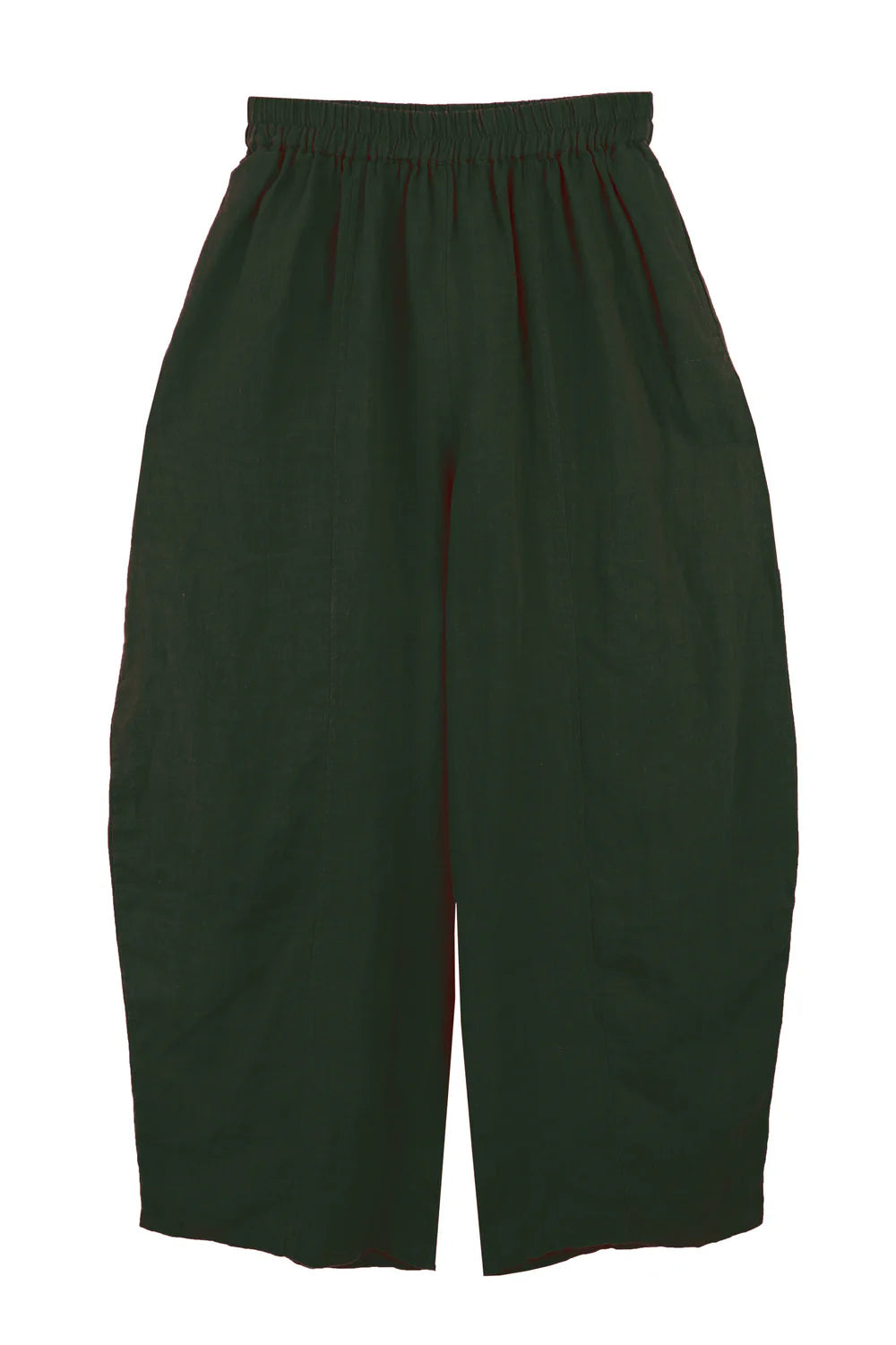 green trousers on a white background 