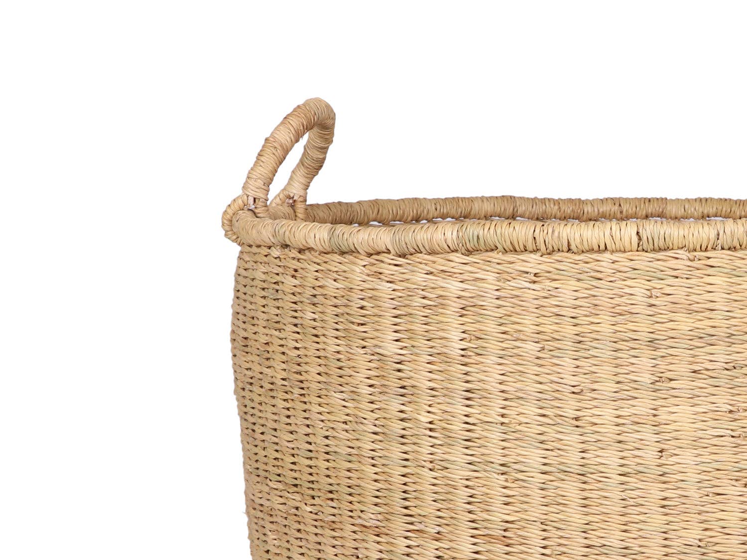 Basket Room Natural Floor Storage Basket with Handles