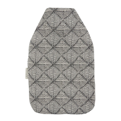 Textured gray and black patterned dog coat on a light gray background