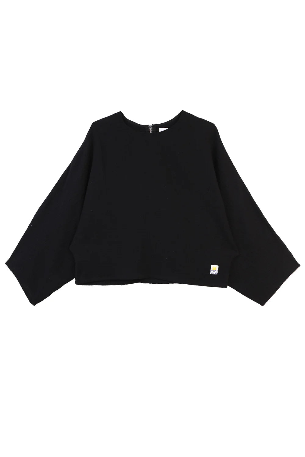 Black sweater on a white background