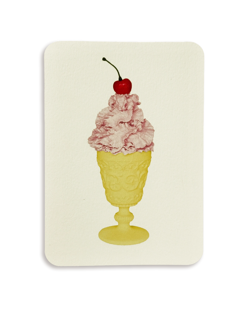 Canonbury Press Rose Chantilly Cream Greeting Card
