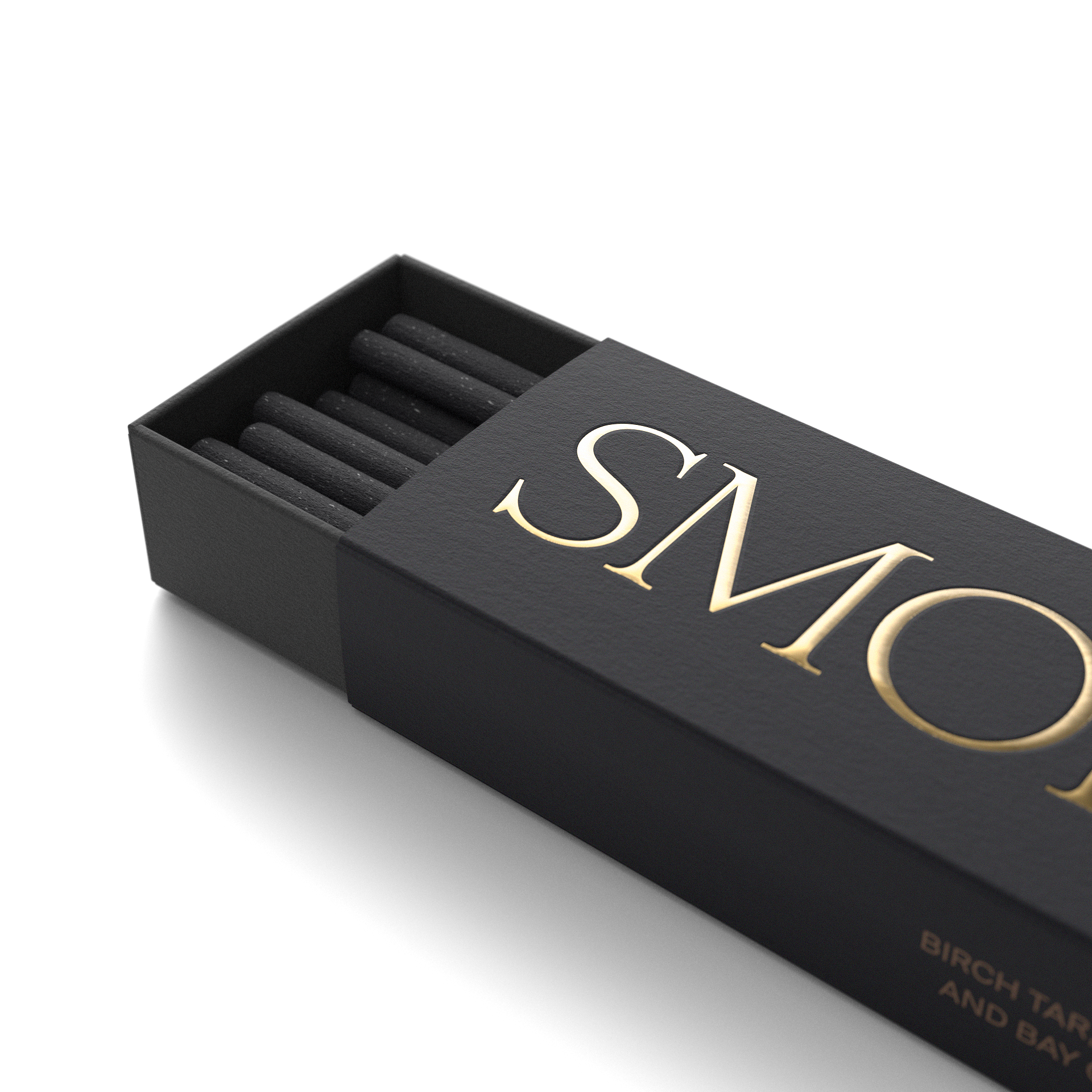 Evermore London Black box with gold 'SMOKE' branding on a white background