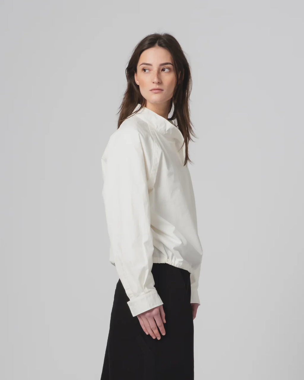Girls of Dust Anorak Shirt Poplin Milk