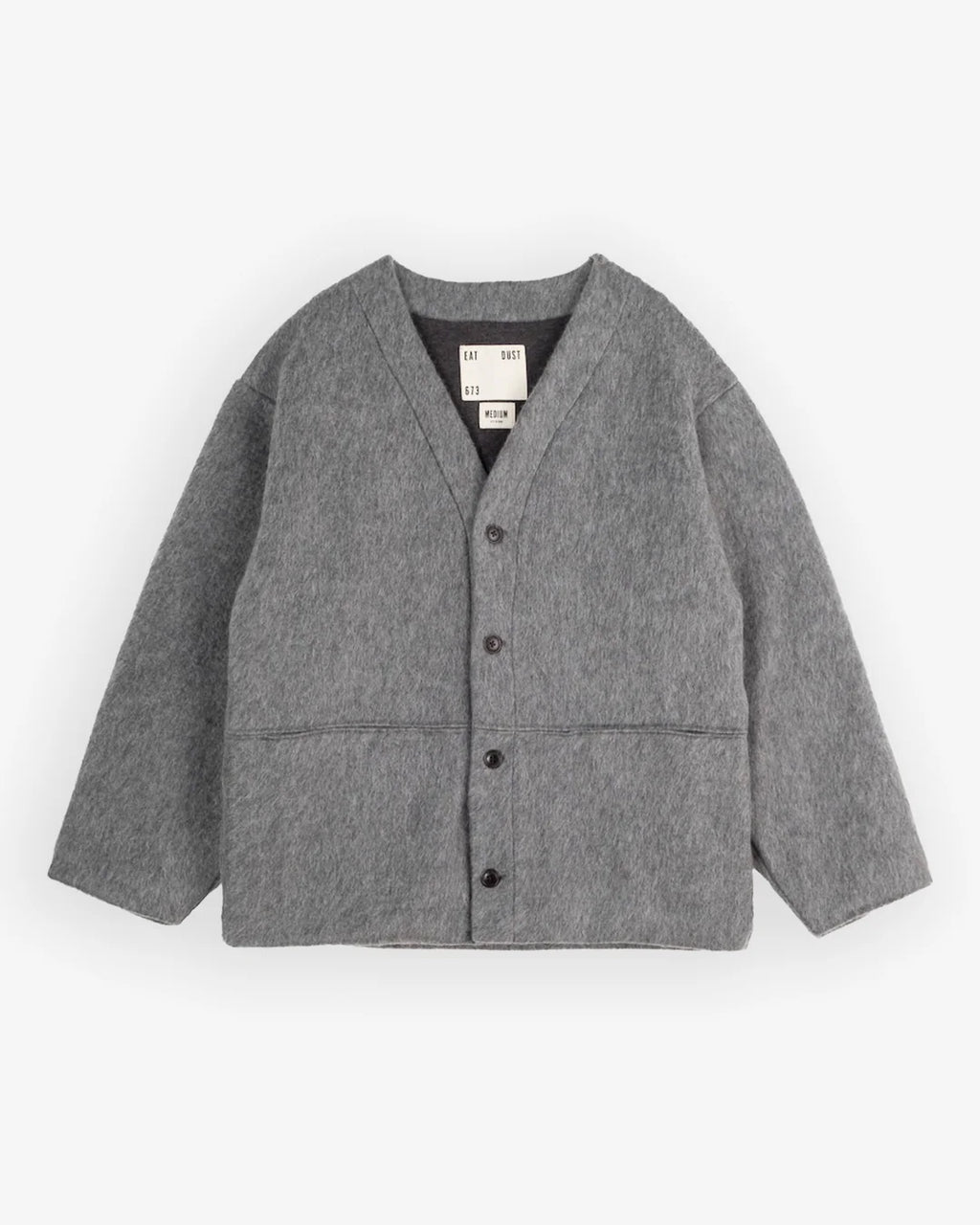 Girls of Dust grey cardigan on a white background
