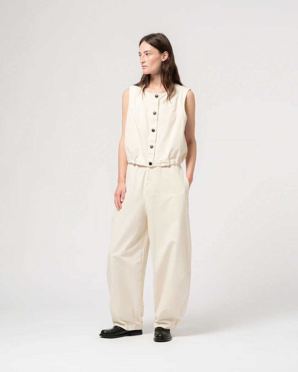 GIRLS OF DUST VESTON COTTON LINEN WHEAT