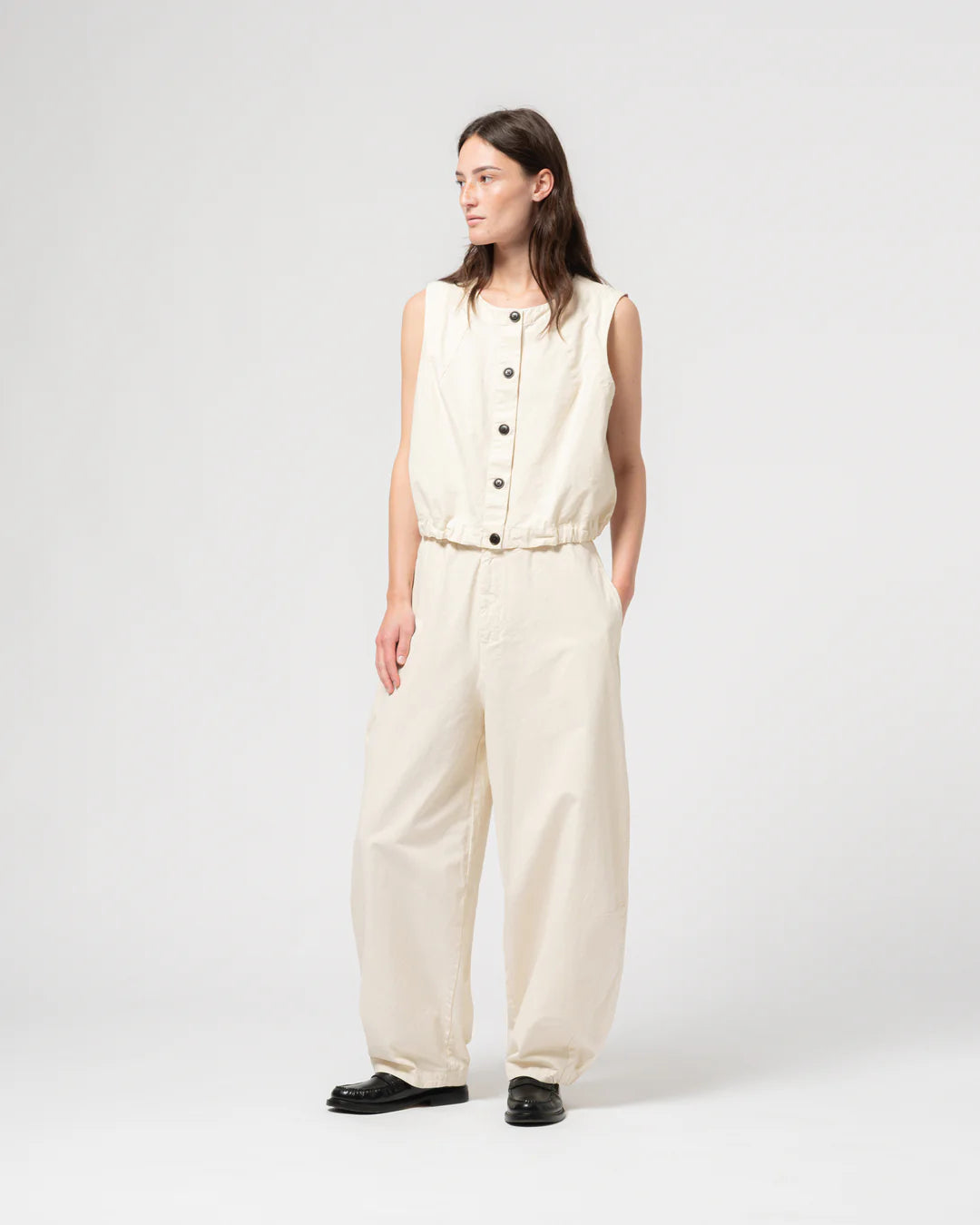 GIRLS OF DUST VESTON COTTON LINEN WHEAT