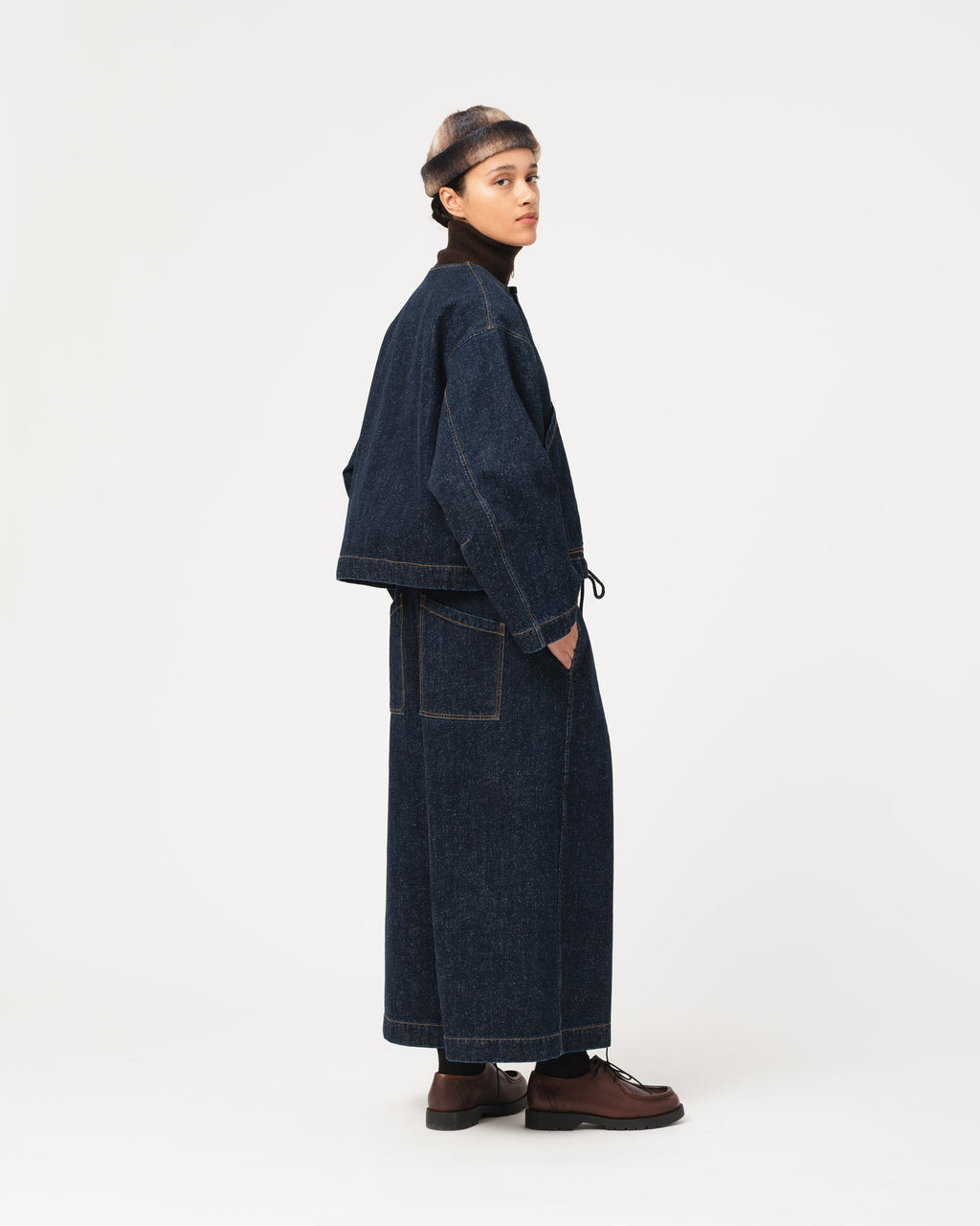 Girls of Dust Nuclear Jacket Neppy Denim Indigo