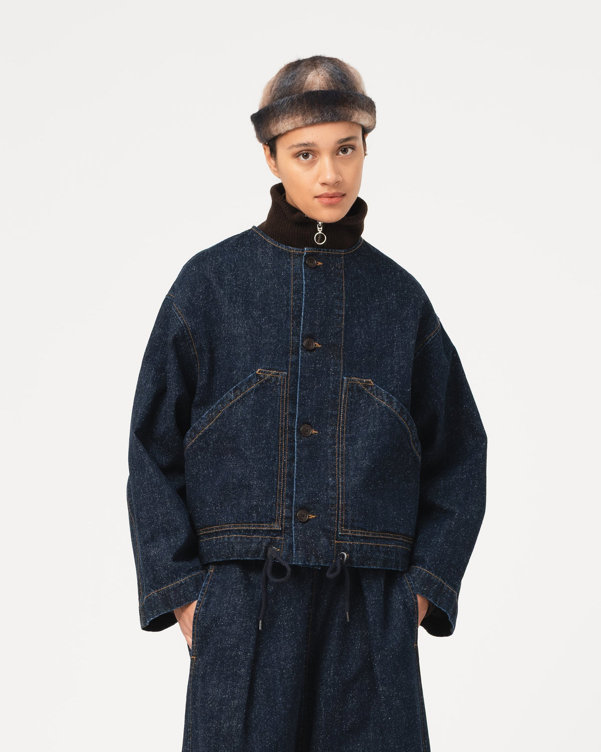 Girls of Dust Nuclear Jacket Neppy Denim Indigo