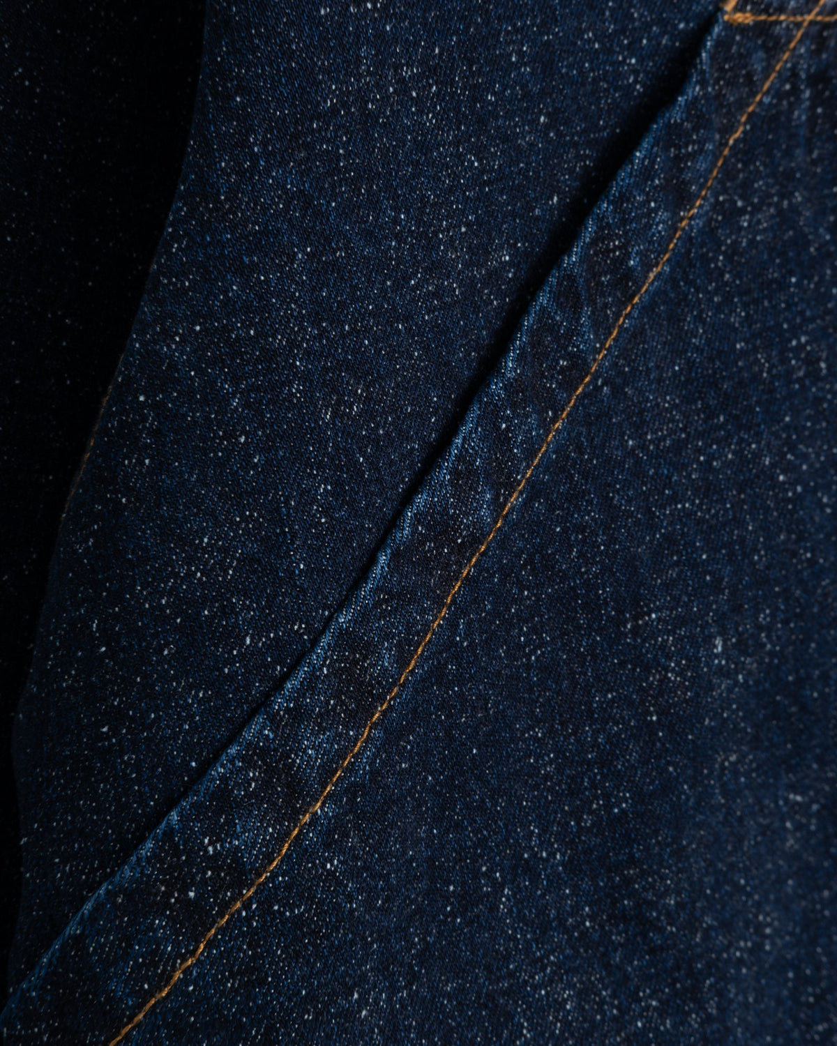 Denim Detail of Girls of Dust Nuclear Jacket Neppy Denim Indigo