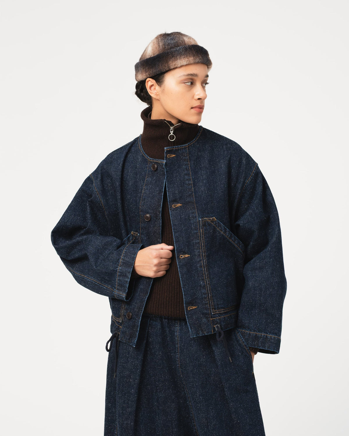 Girls of Dust Nuclear Jacket Neppy Denim Indigo