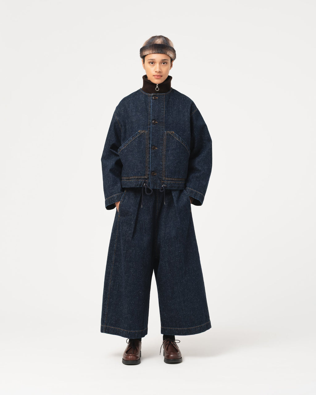 Girls of Dust Nuclear Jacket Neppy Denim Indigo