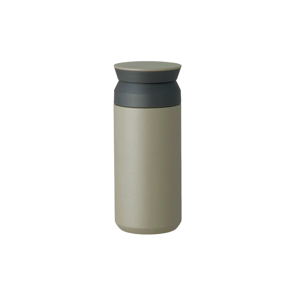 Khaki Water bottle on a white background 