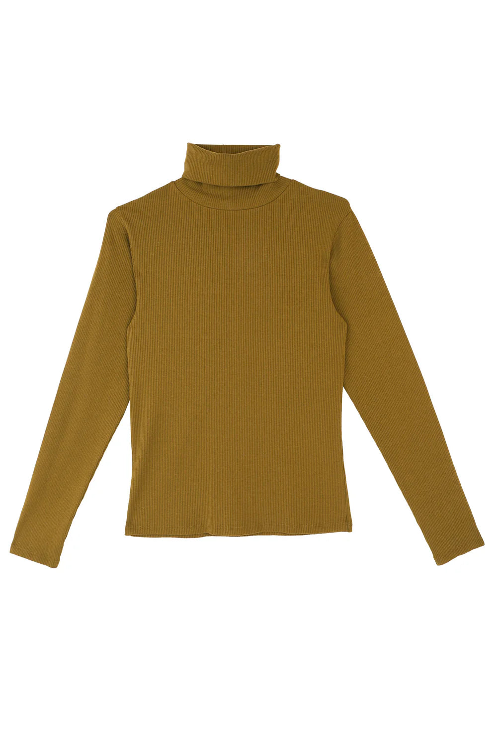 LF Markey Avocado turtleneck sweater on a white background