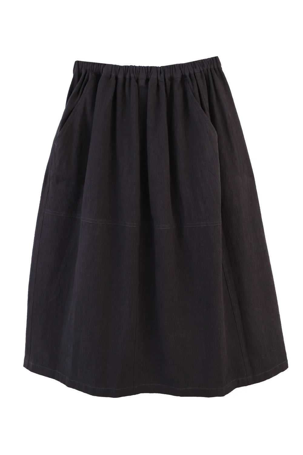 Dusty Navy LF Markey Emile skirt on a white background