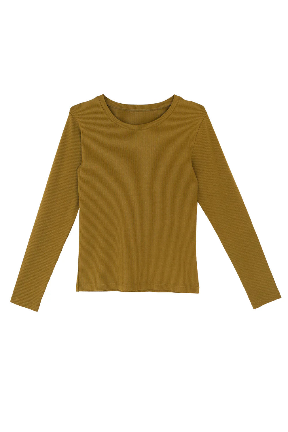 LF Markey avocado long-sleeve shirt on a white background