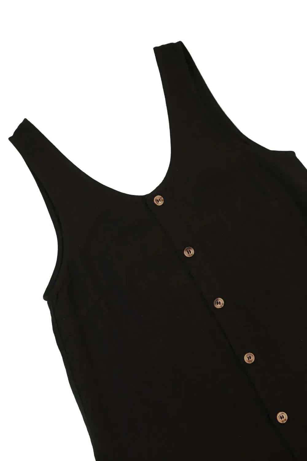 LF Markey Black Basic Button Front Slip