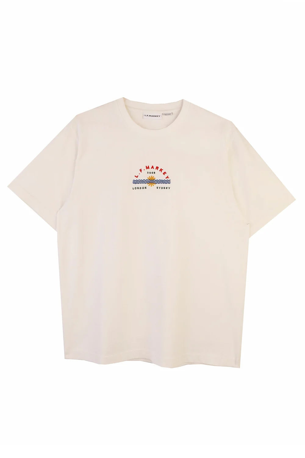 LF Markey Logo Embroidered Tee - Ecru