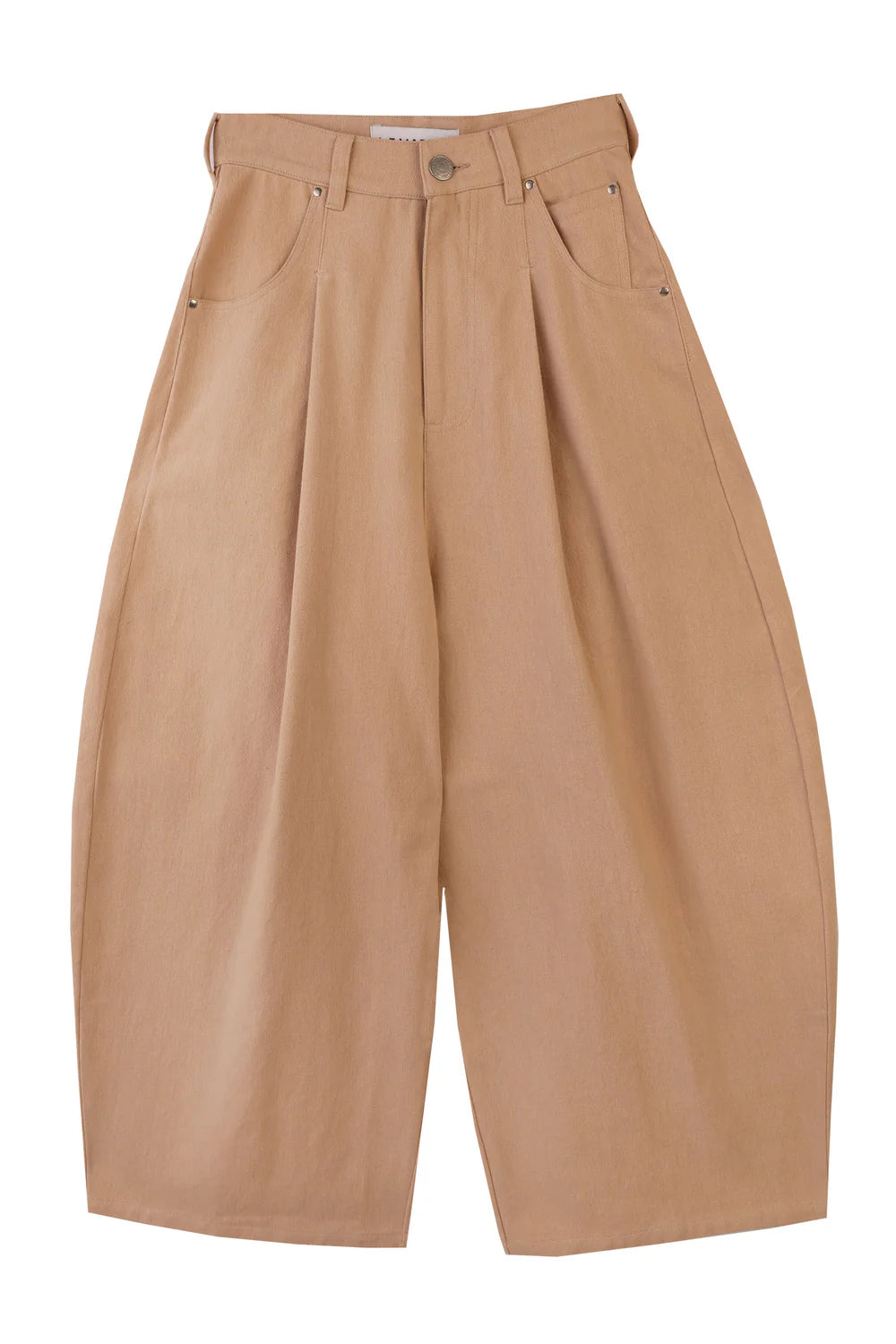 LF Markey beige trousers  on a white background
