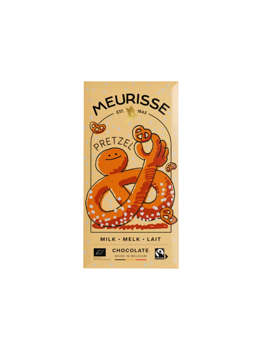 Meurisse Milk Chocolate with Pretzels