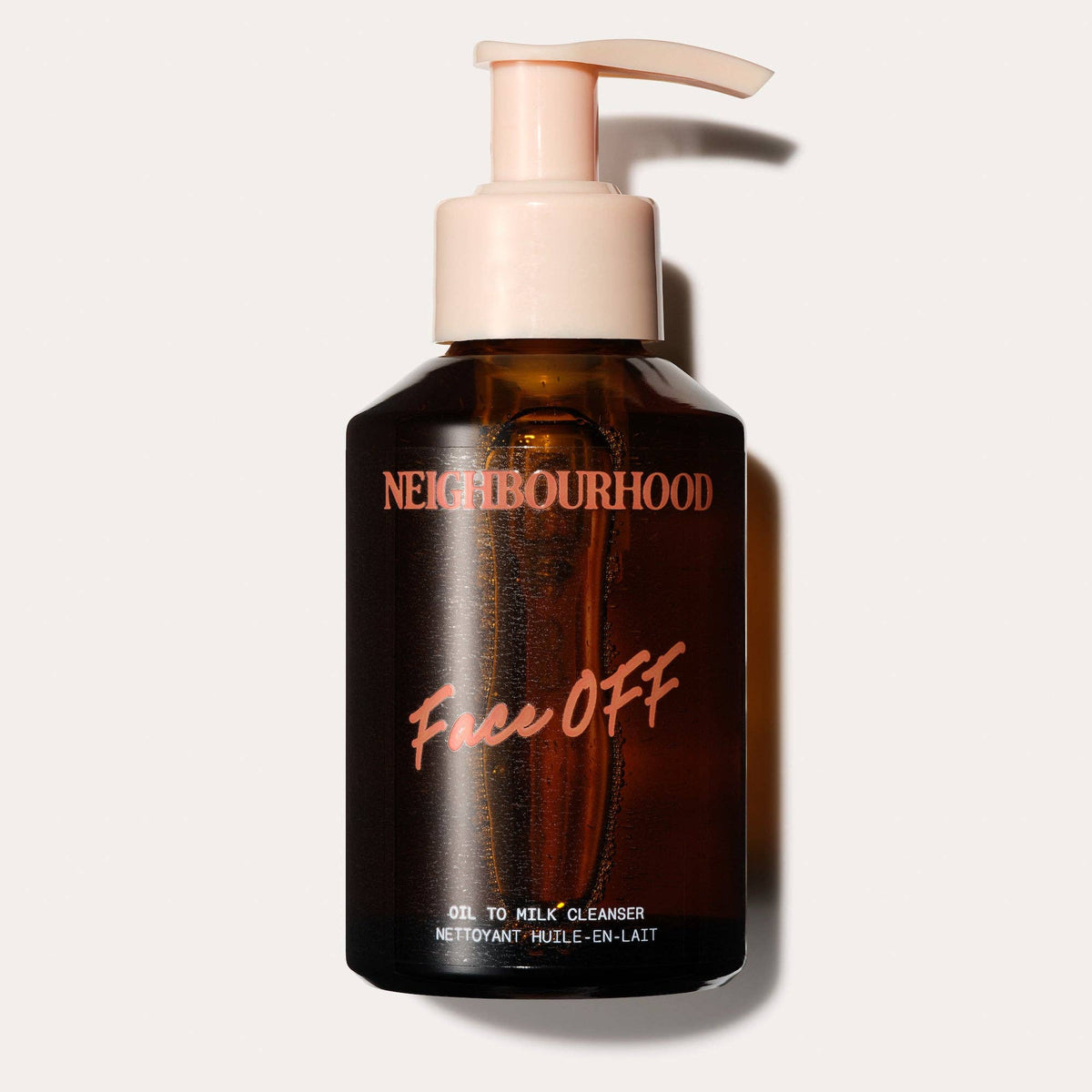 Neighbourhood Botanicals Face OFF Oil To Milk Cleanser photographed against a light grey background 