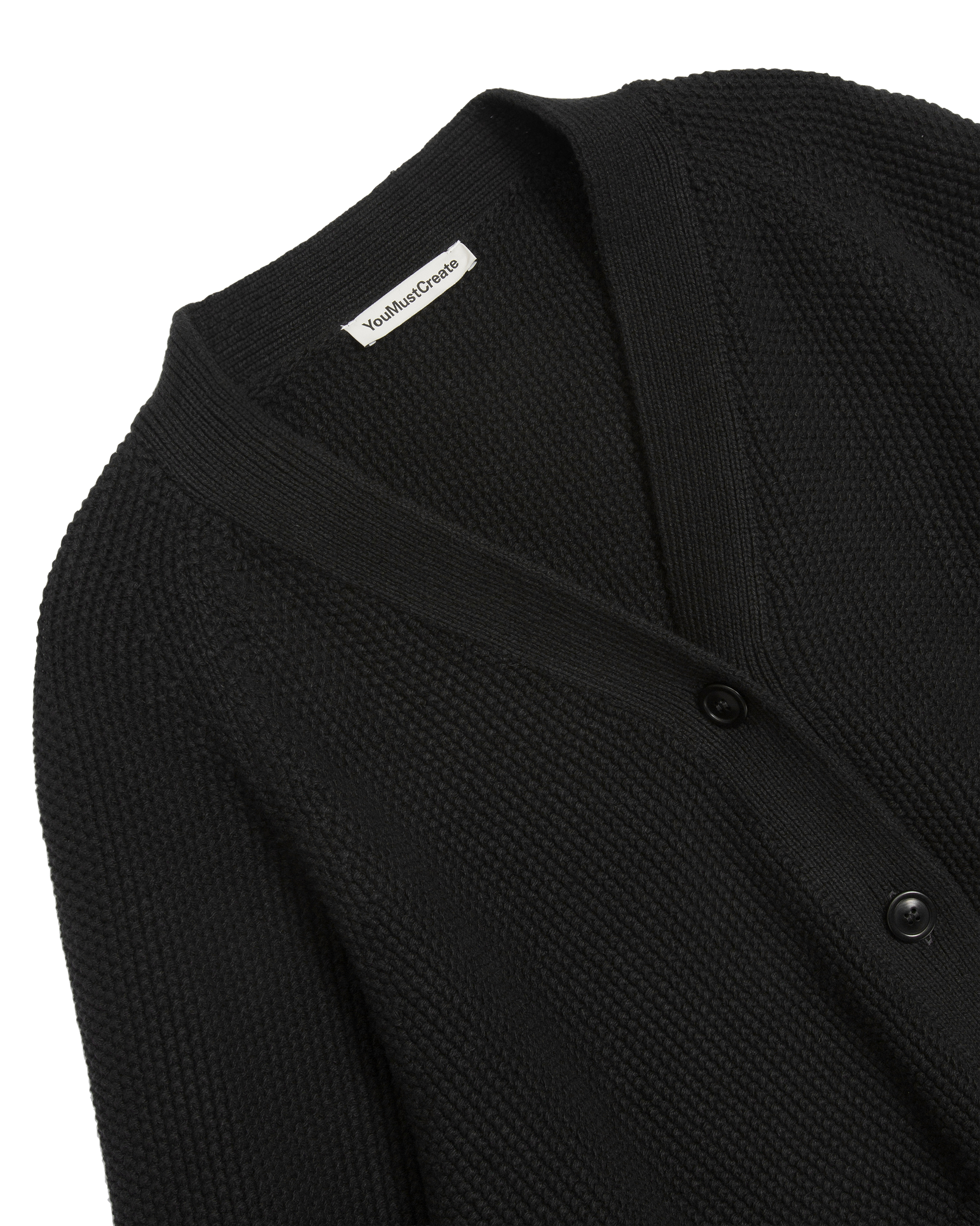 You Must Create Black Computer Cardigan