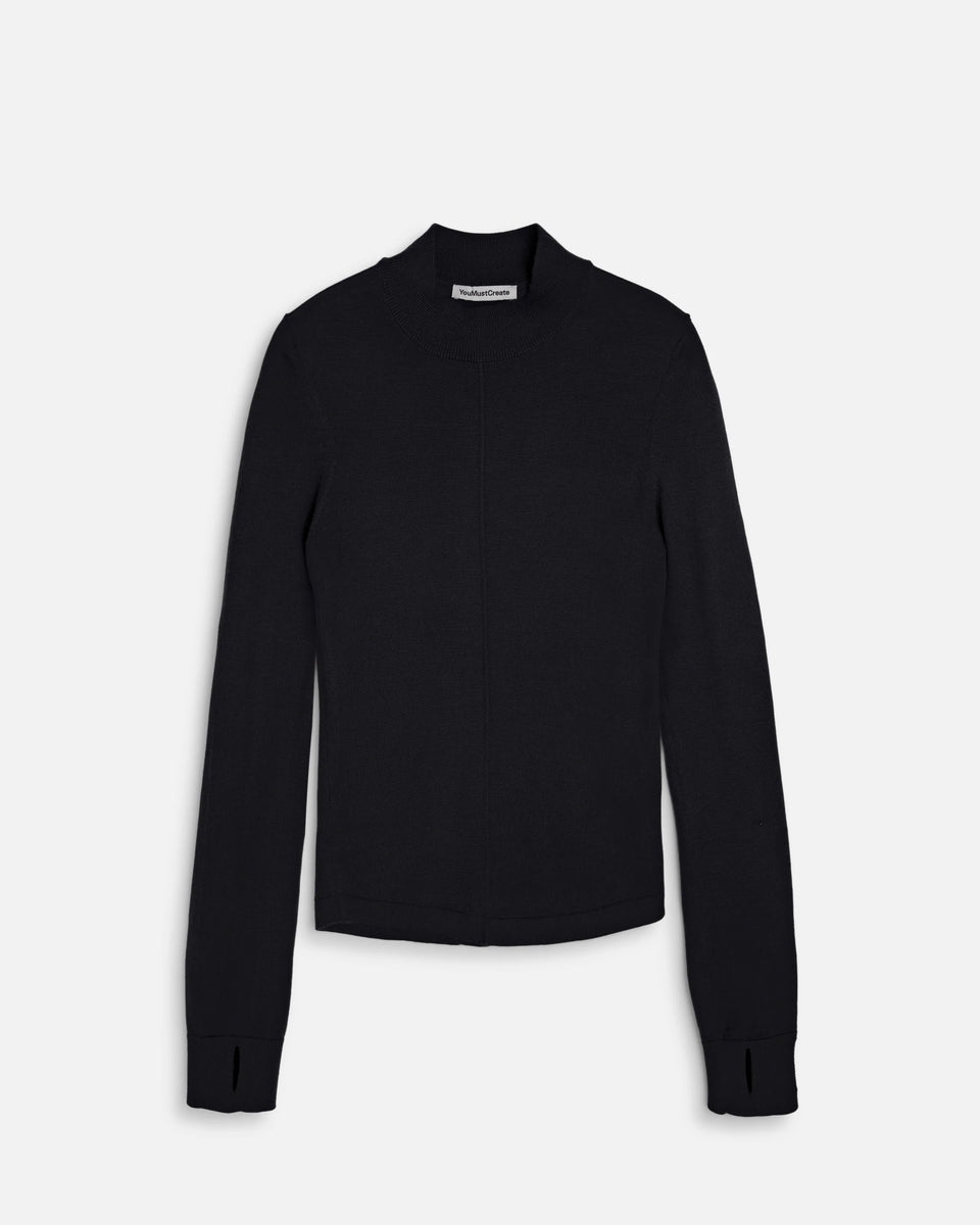 You Must Create Youth Tee Knit Black pack shot