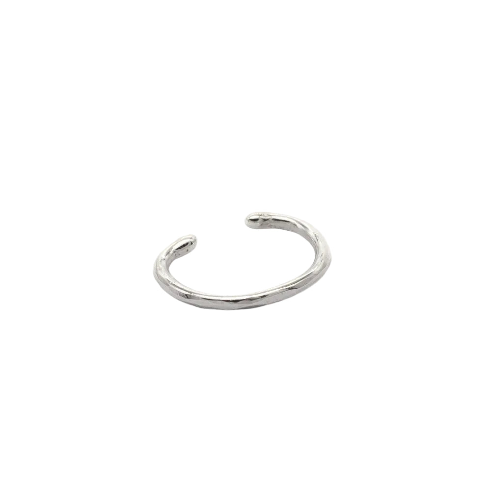 Wild Fawn silver ear cuff on a white background 