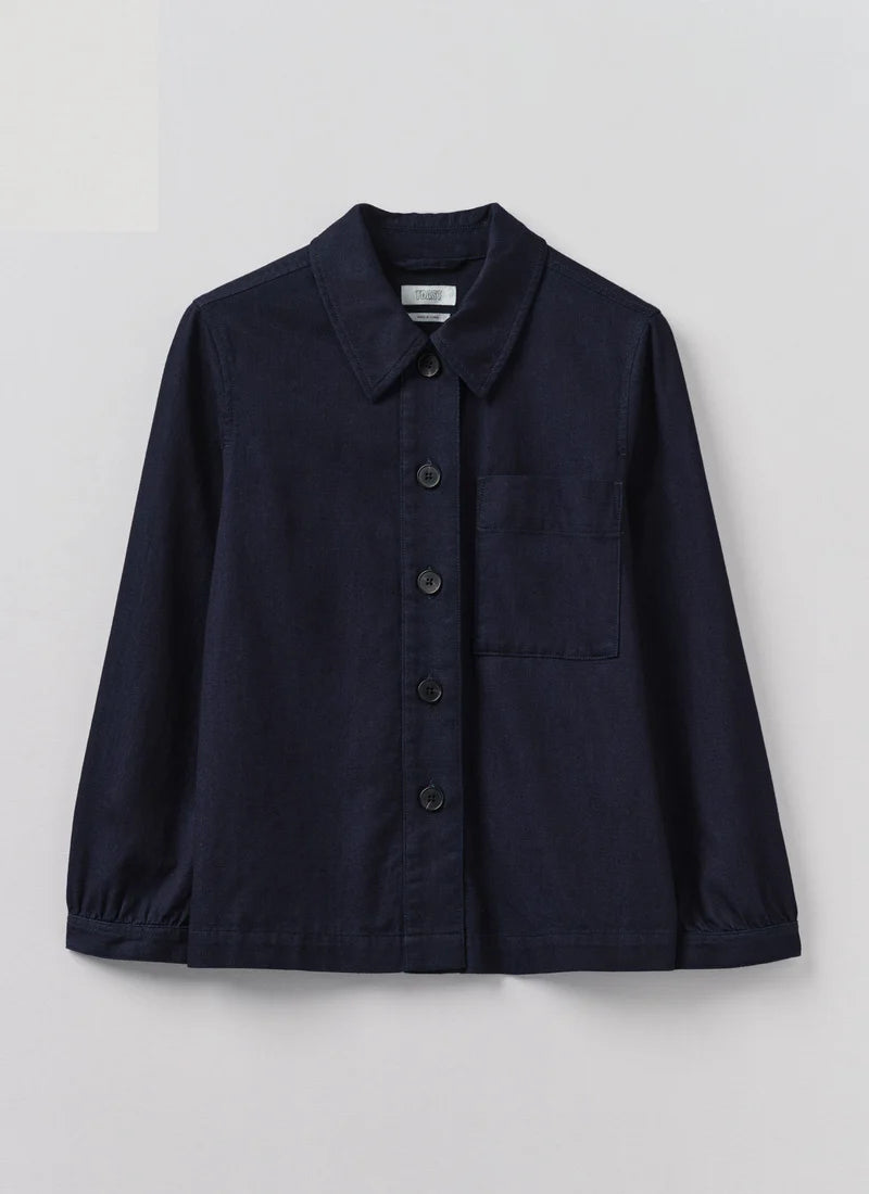 Toast Baya Cotton Twill Shirt - Indigo