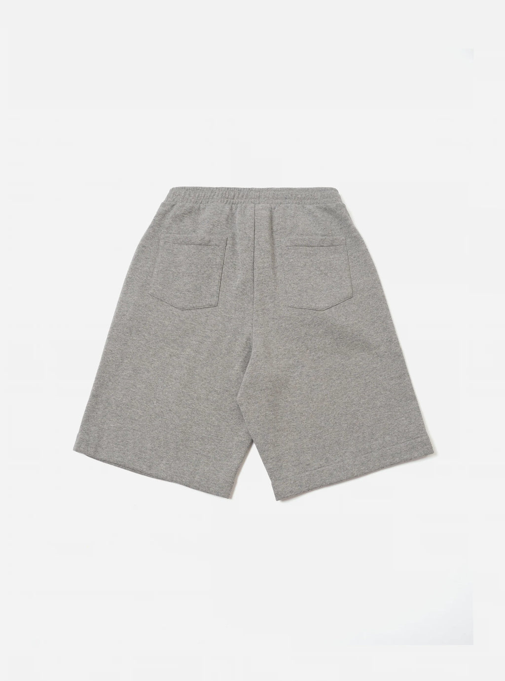 Universal Works Grey Marl Jogger shorts against a white background 
