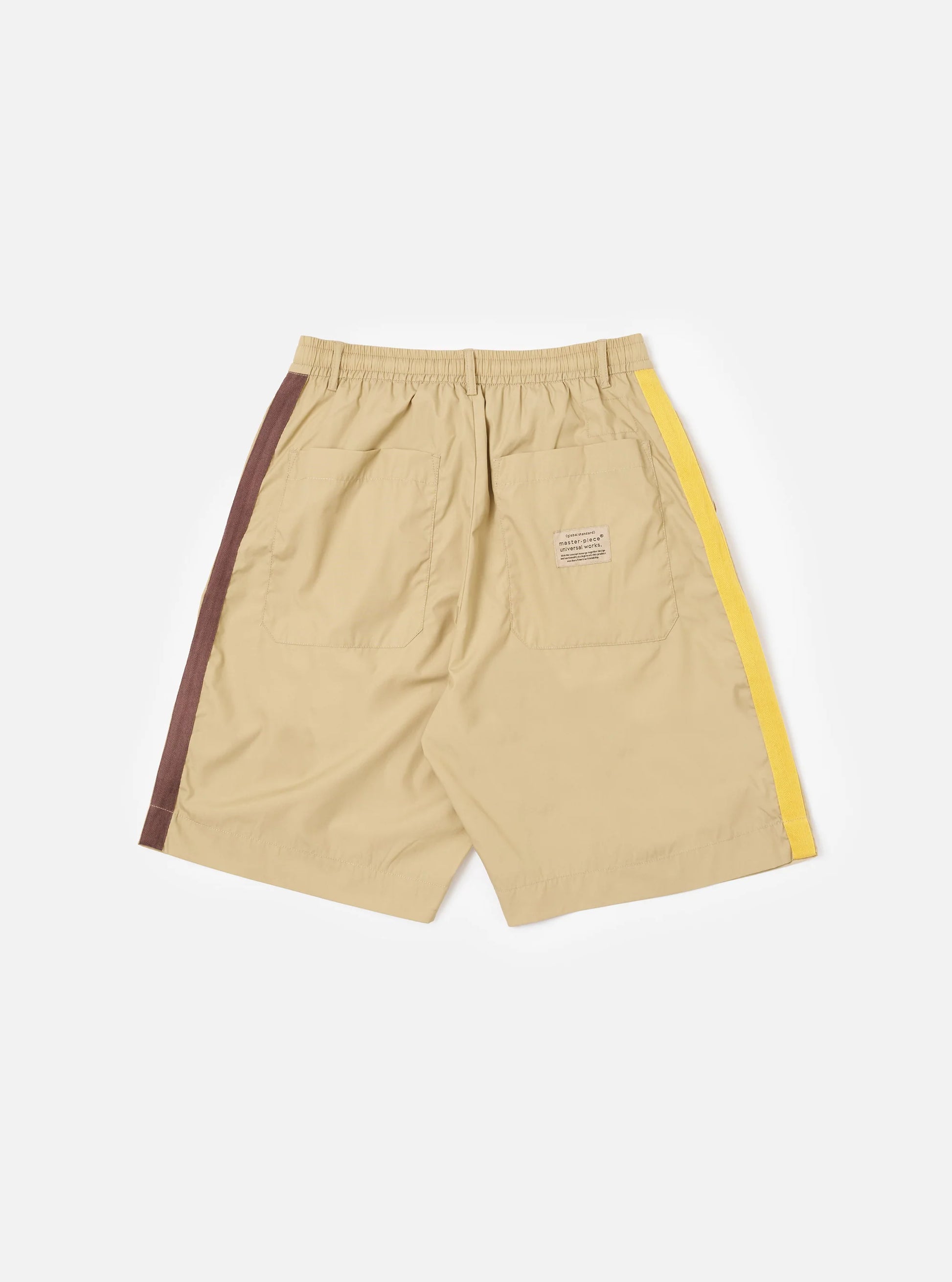 master-piece x Universal Works Olive Recycled Poly Tech Pleated Track Short