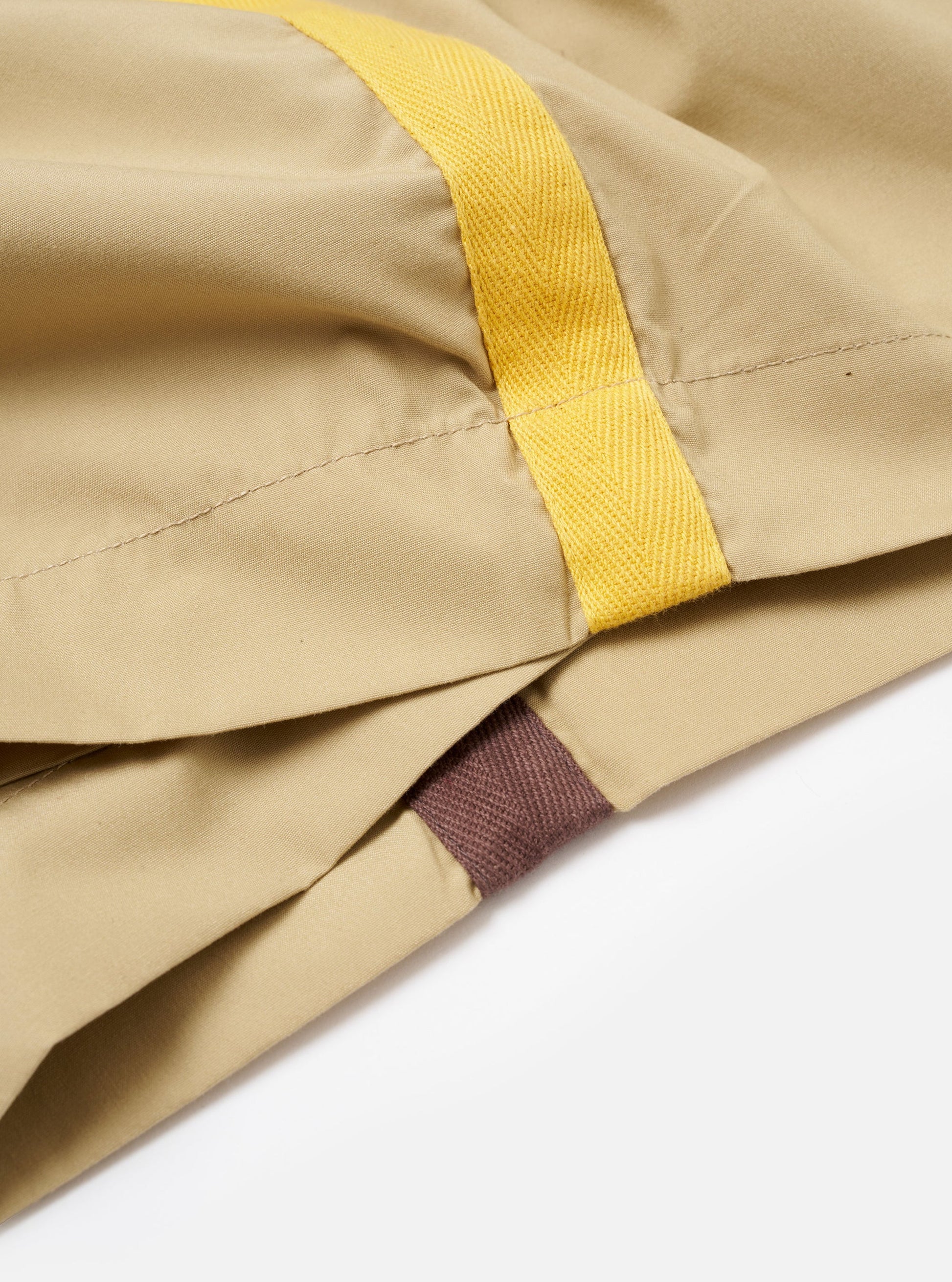 master-piece x Universal Works Olive Recycled Poly Tech Pleated Track Short