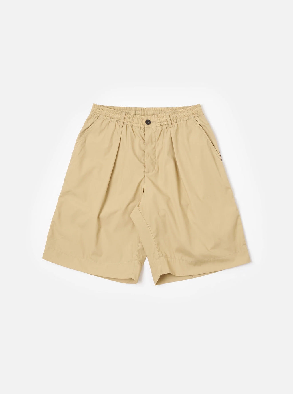 master-piece x Universal Works Olive Recycled Poly Tech Pleated Track Short