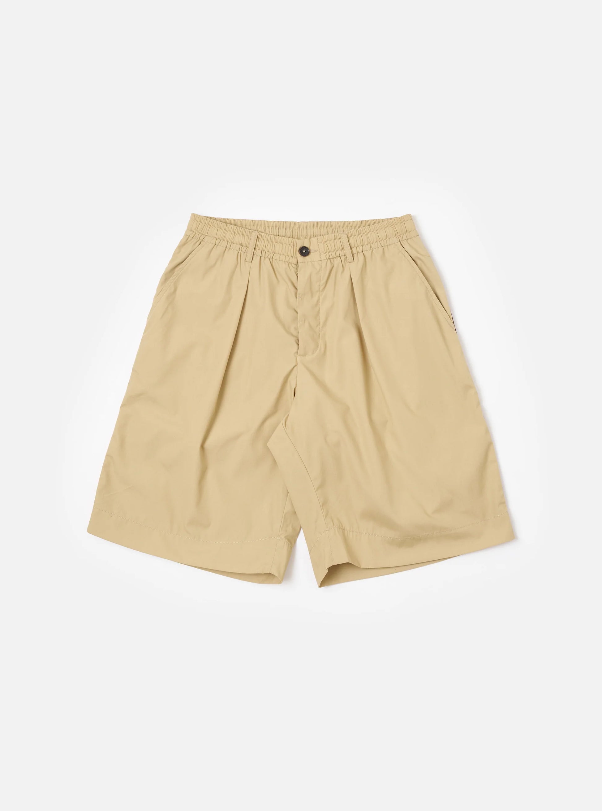 master-piece x Universal Works Olive Recycled Poly Tech Pleated Track Short