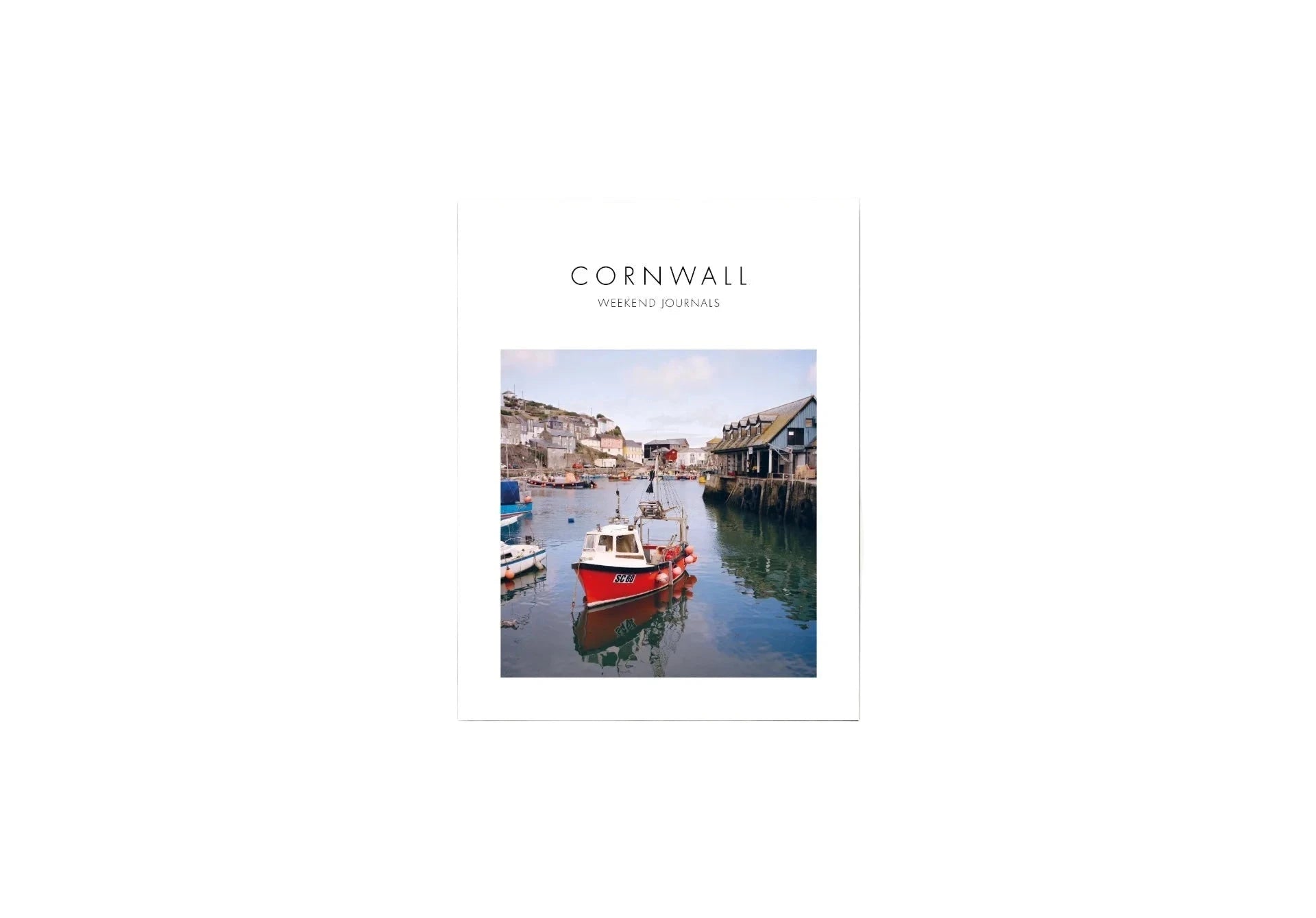 Weeknd Journal Cornwall Guide book on a white background 