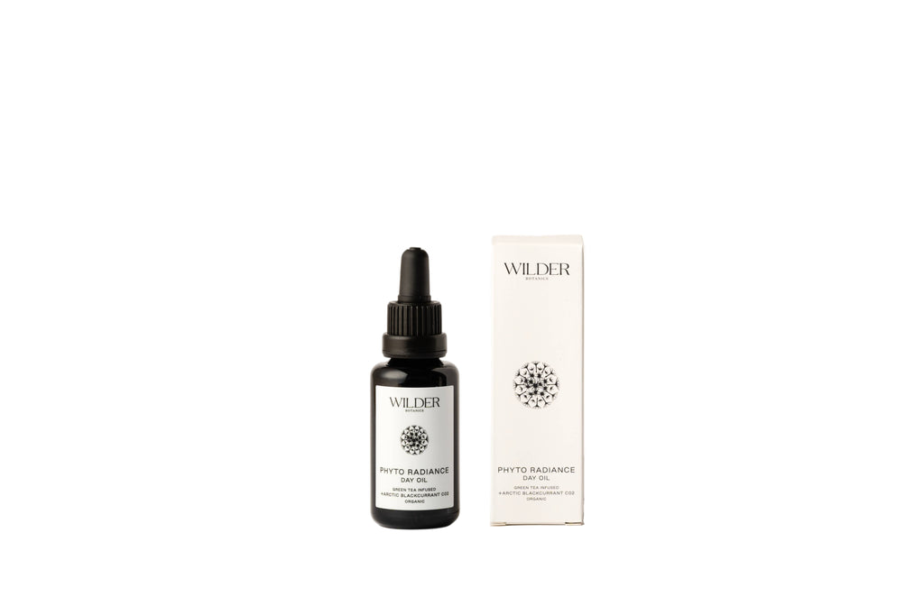 Wilder Phyto Radiance skincare product with dropper bottle and packaging on a white background