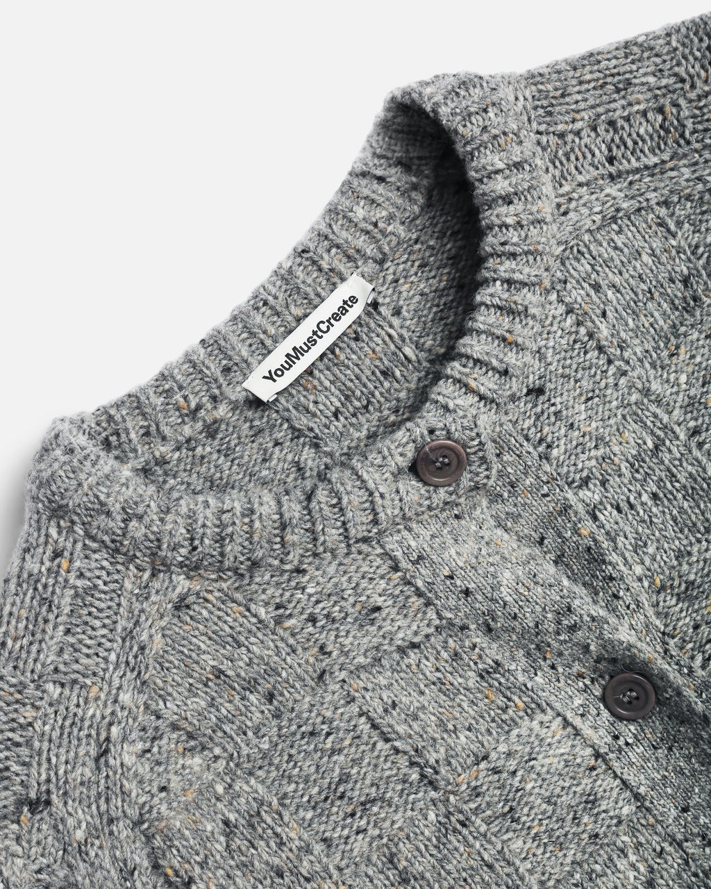 You Must Create Atomic Cardigan - Grey