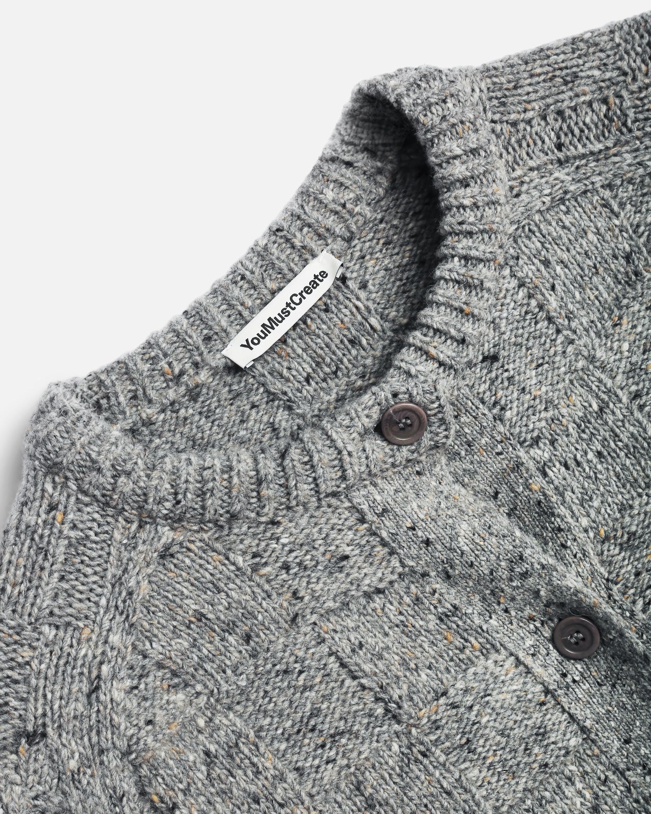 You Must Create Atomic Cardigan - Grey