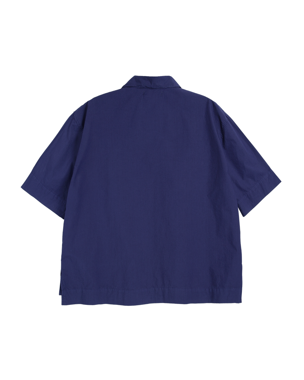 Navy blue shirt on a white background