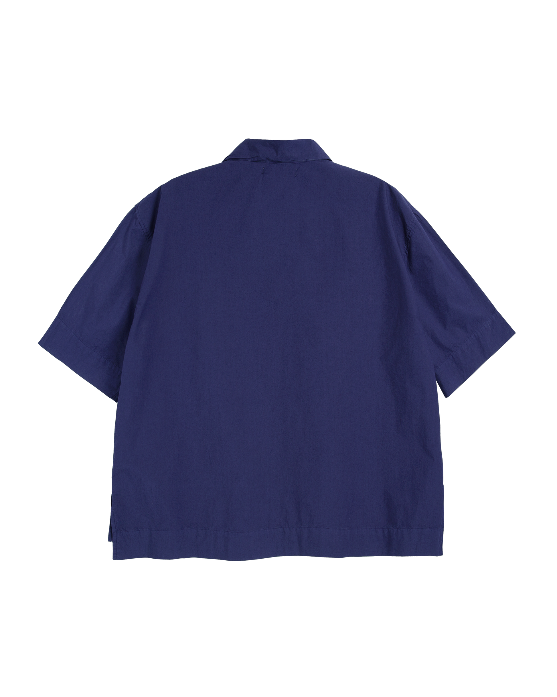 Navy blue shirt on a white background
