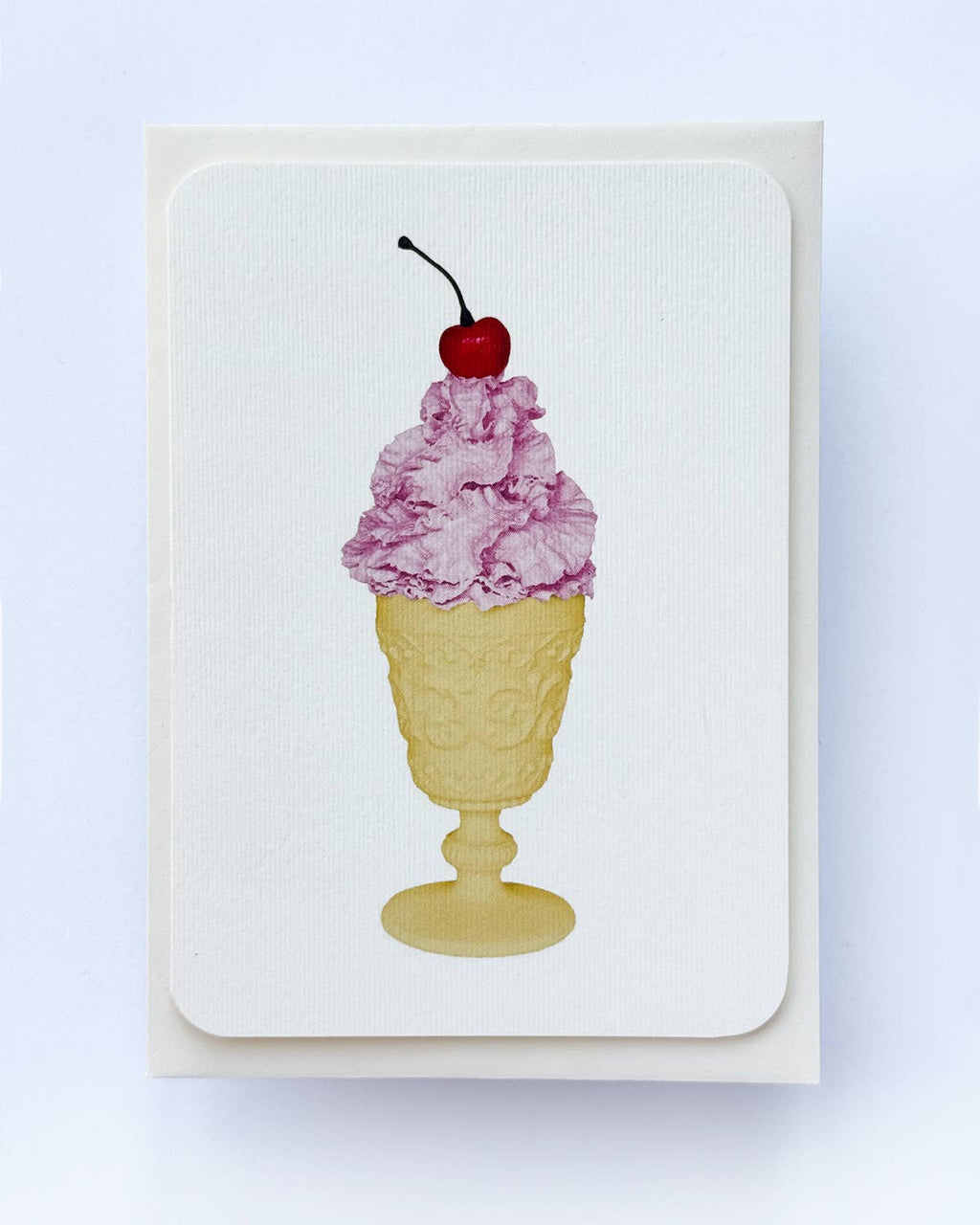 Canonbury Press Rose Chantilly Cream Greeting Card