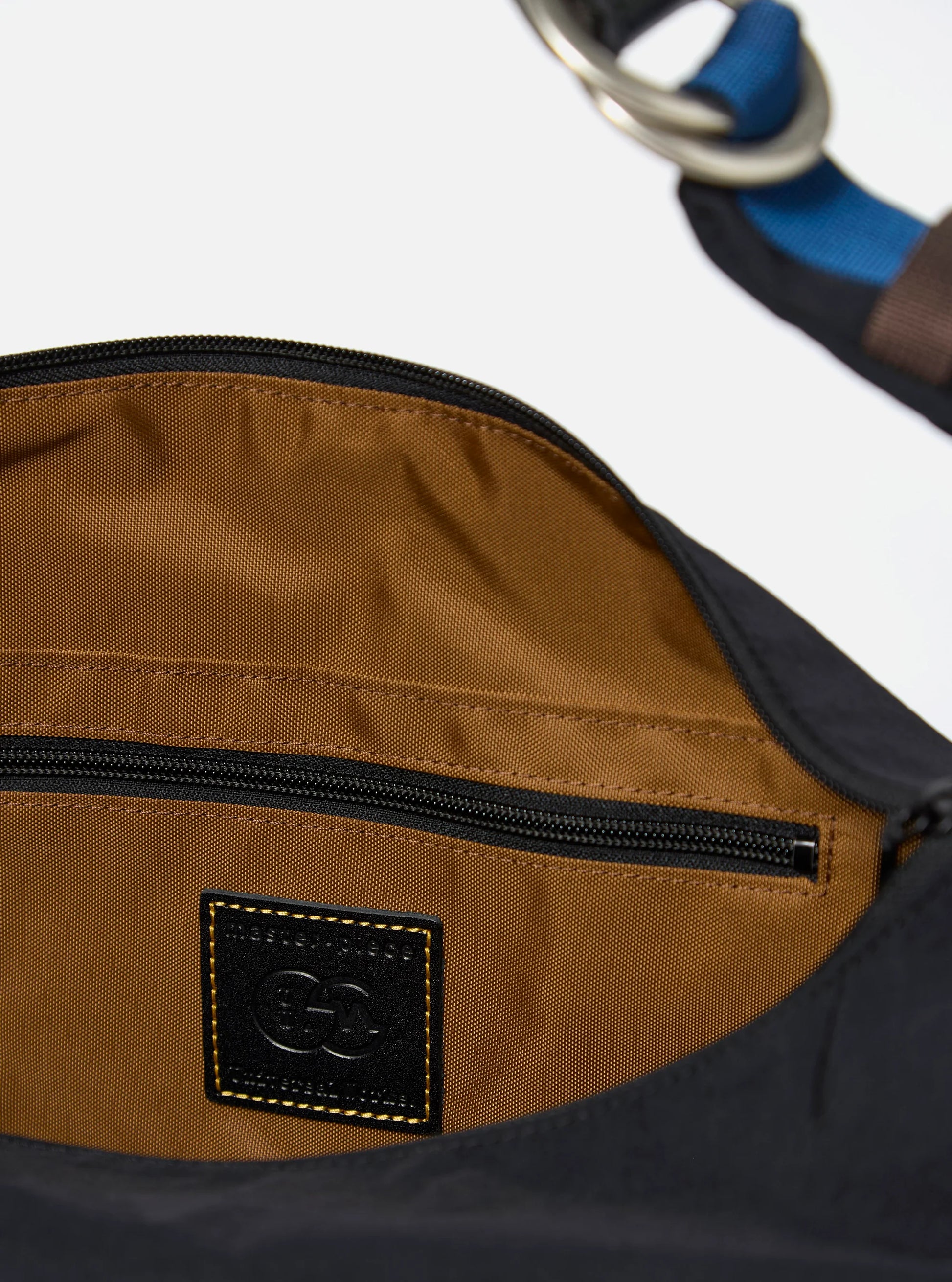 master-piece x Universal Works Black Medium Canvas Shoulder Bag
